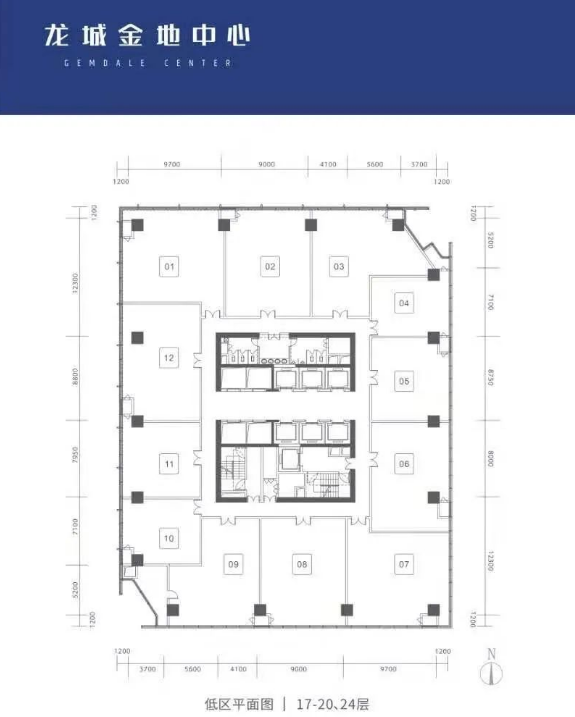 龙城金地中心商业-平面图152㎡户型图