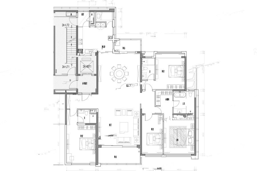 阳光粤海4室2厅3卫243㎡户型图